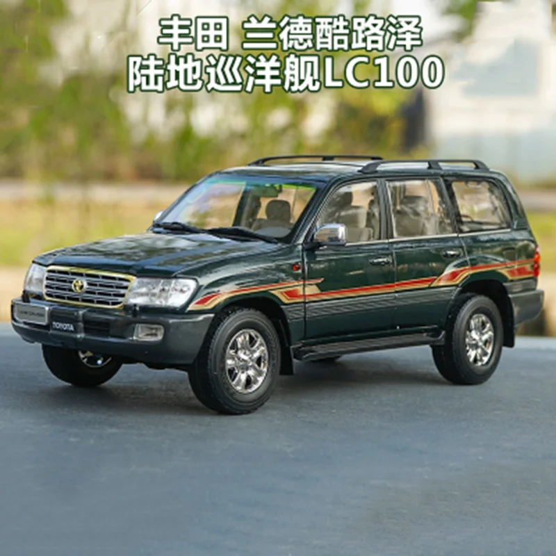 

Модель литая из сплава Land Cruiser LC100, металлический внедорожник, игрушечная Коллекционная модель, дисплей для сувенир для взрослых детей, масштаб 1/18