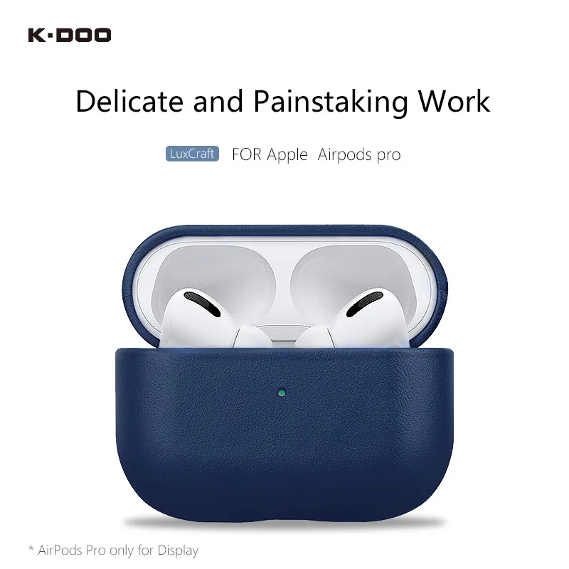 

KZDOO Luxcraft Pu Leather Earphone Case, Anti-Shock Full Coverage, Delicate Protective Cover for Airpods 1, 2, 3, Pro, Original