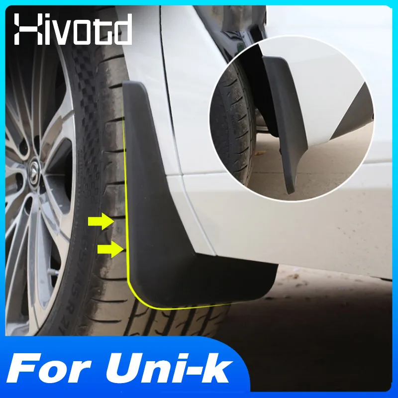 

Hivotd Mud Flaps Mudguard Splash Guard Fender Cover Car Refit Exterior Accessories Auto Parts For Changan Uni-k Unik 2024