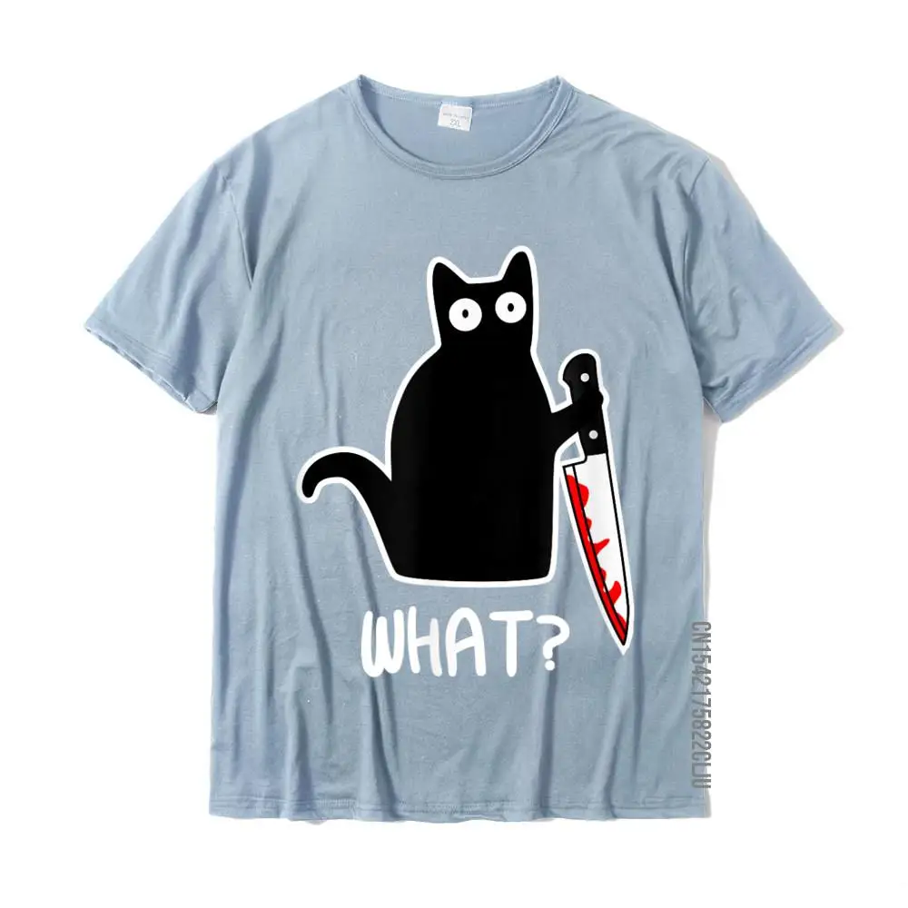 Funny Murder Cat Gift T-Shirt Casual Tshirts Tops T Shirt For Men Fashionable Cotton Normal Top T-Shirts