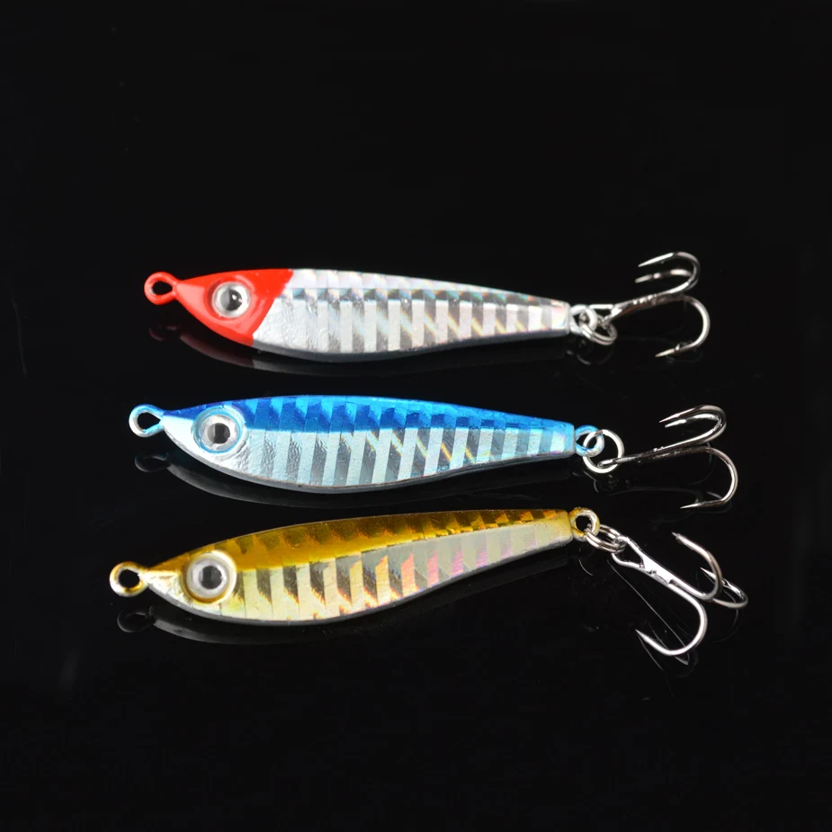 Señuelos de Jigging metálicos con cuchara lenta para lubina - imagen 4