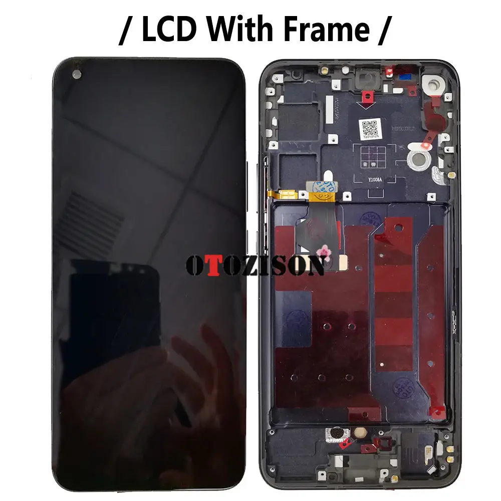 For Huawei Nova 7 5G LCD With Frame JEF-NX9 LCD JEF-AN00 JEF-AN20 Display  Screen Touch Digitizer Assembly Nova7 Replacement