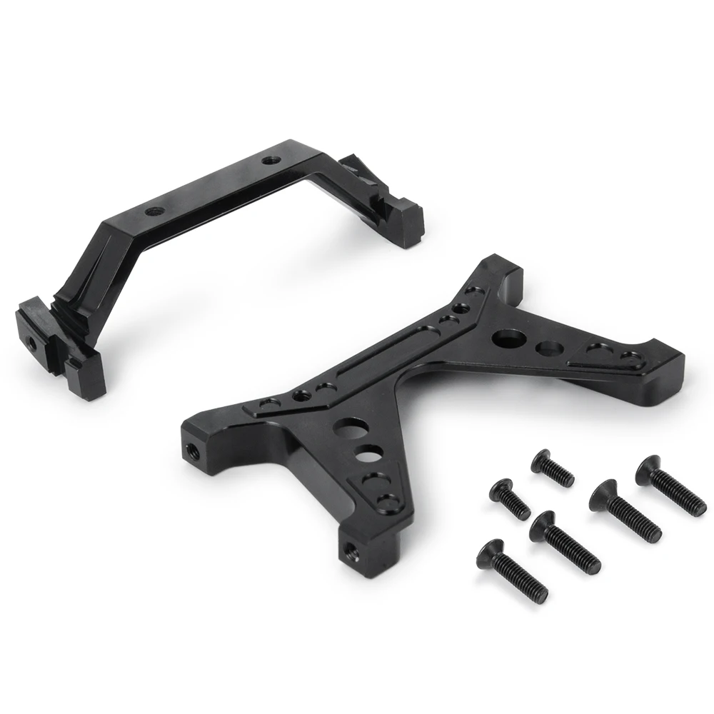 YEAHRUN RC samochód przedni tylny dolny Shock Mount Brace aluminiowa podstawka montażowa do 1/10 Axial SCX10 II 90046 części zamienne