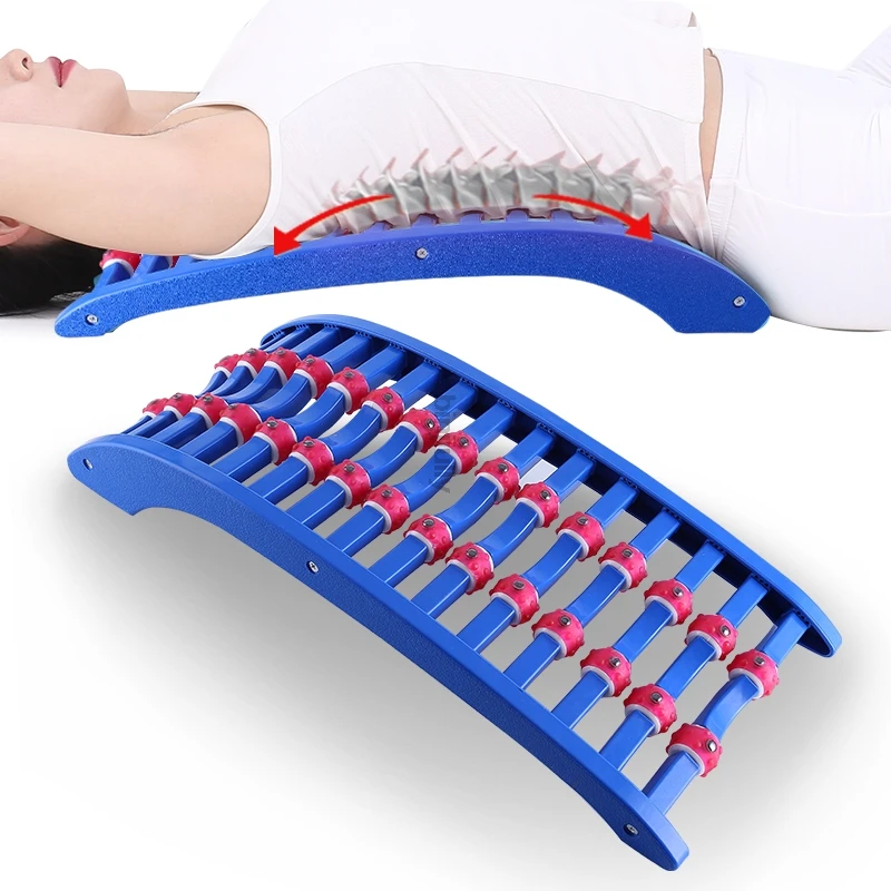 

Back Massage Magic Stretcher Fitness Equipment Stretch Relax Mate Stretcher Lumbar Support Spine Pain Relief Chiropractic K0441