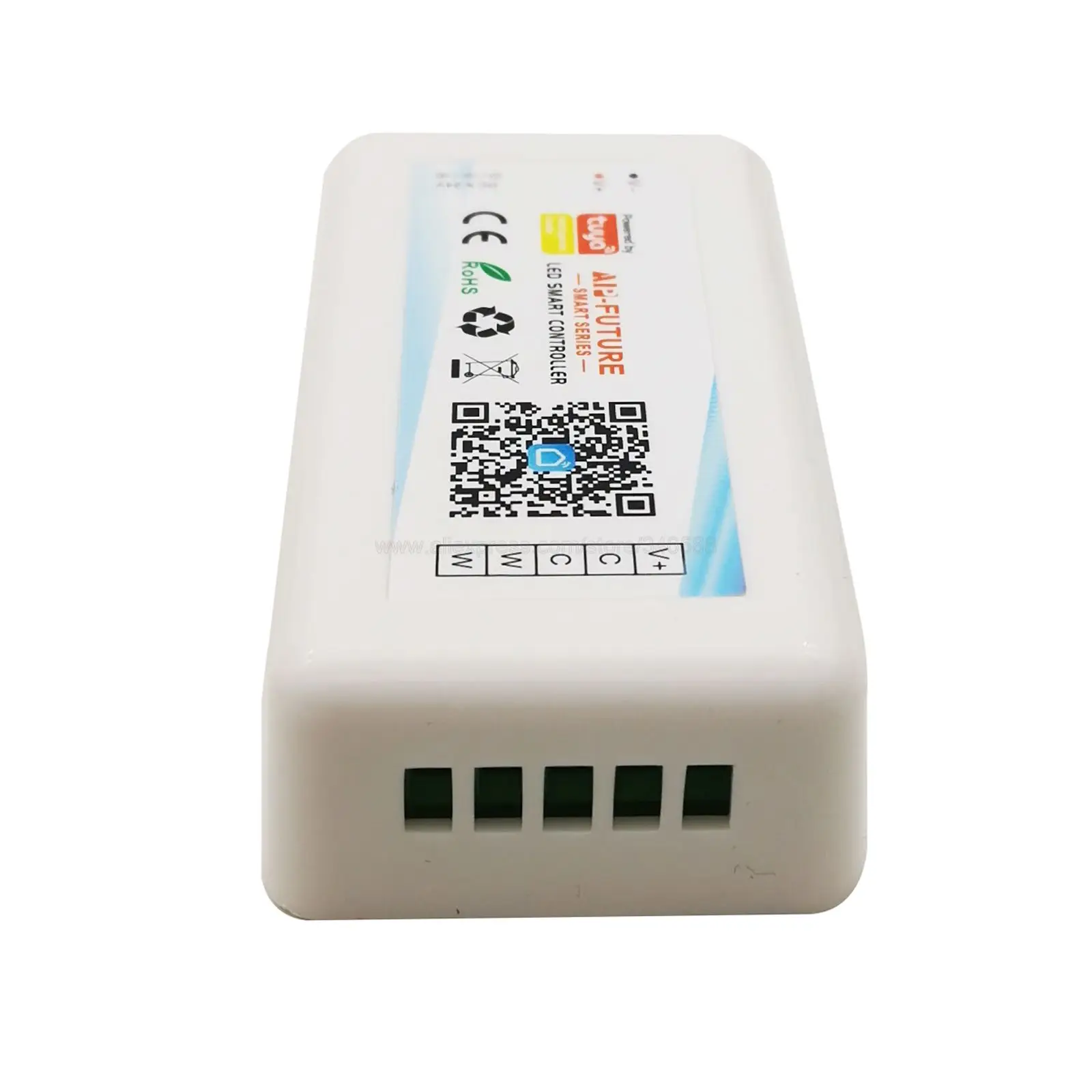 Wifi Led Controller Alexa Google Voice Control App Controle DC5V-24V Voor Dim Cct Rgb Rgbw Rgbcct Led Strip Smart Leven door Tuya