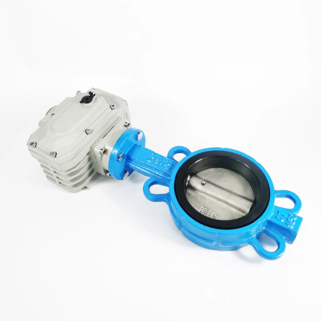 1.6 Mpa Stainless steel Electric butterfly valve D971X-16Q wafer valve stainless steel DN50 65 80 100 150 200 300