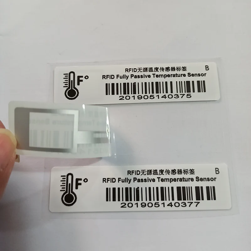 50pcs UHF RFID label Without Battery Long Range Fully Passive Temperature RFID tag