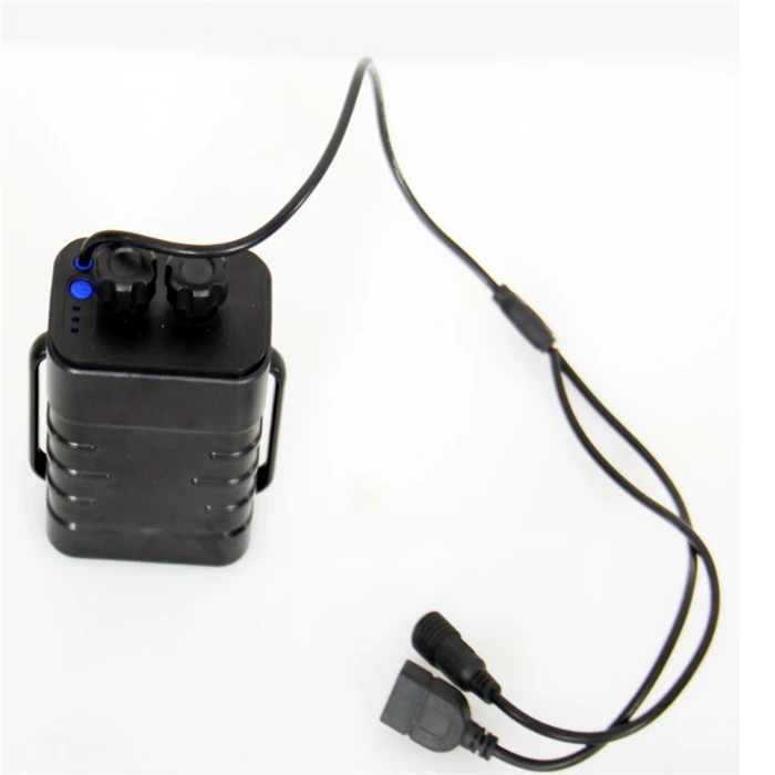 Battery Box 8.4V Welding-free Mobile Power Box USB/DC Dual Output Outdoor Waterproof Battery Box