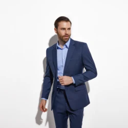 2021 Tailor-Made Suits Gorgeous  Slim Dark Blue Custom Wedding Suits For Men Suit Custom Made Suit Fashion Style Business Suits