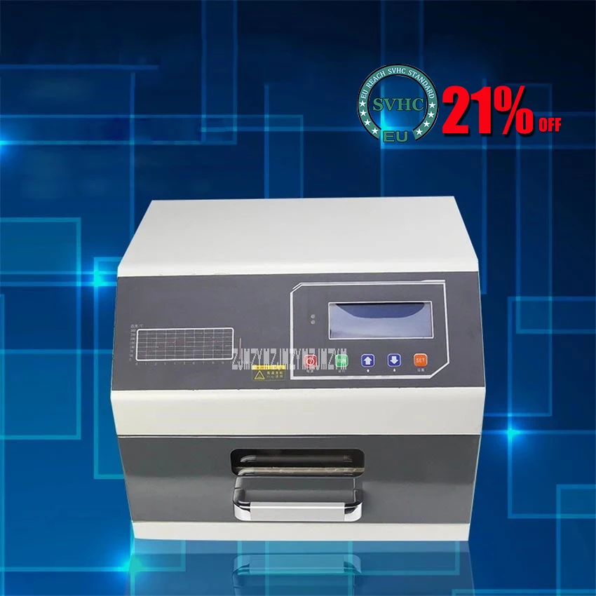 ZB3530HL-horno de reflujo infrarrojo 3D, horno de soldadura de aire caliente, máquina de soldadura de reflujo pequeño, 110V/220V, 2400W