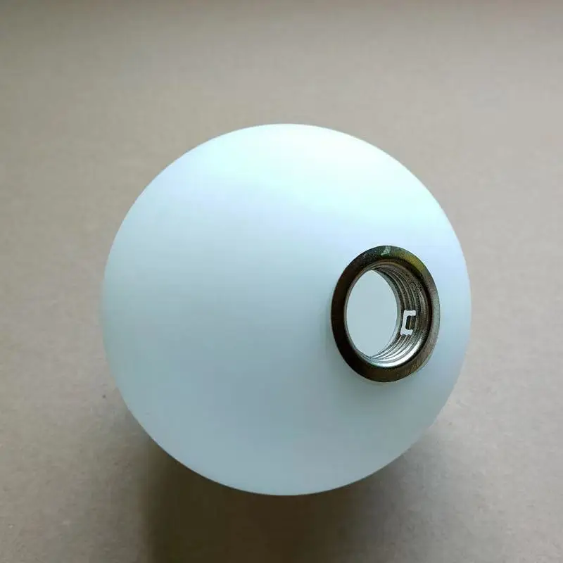 White Globe G9 Glass Lamp Shade Replacement with Thread D8cm D10cm D12cm D15cm Screw in Glass Cover for G9 Lamp Parts Accessory