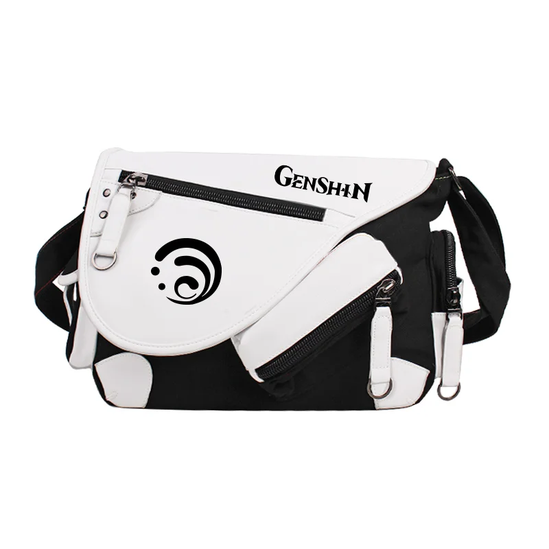 2021 new game Genshin Impact KLEE VENTI Anime Peripheral Eye of God Wind Fire Thunder Two-dimensional Messenger Bag