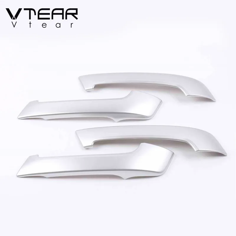 Vtear For Toyota LAND CRUISER Prado 150 Car decoration inner door armrest handle cover accessories interior trim parts 2018-2020