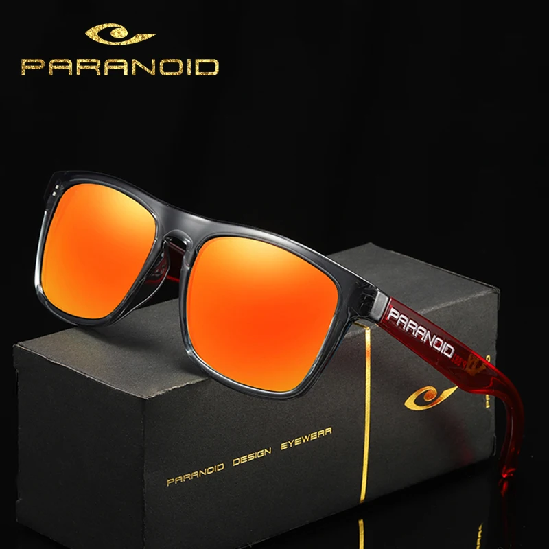 PARANOID Vintage TR90 Sunglasses Polarized Men's Sun Glasses For Men Retro Shades Driving Black Oculos Male 10 Colors Model 8816