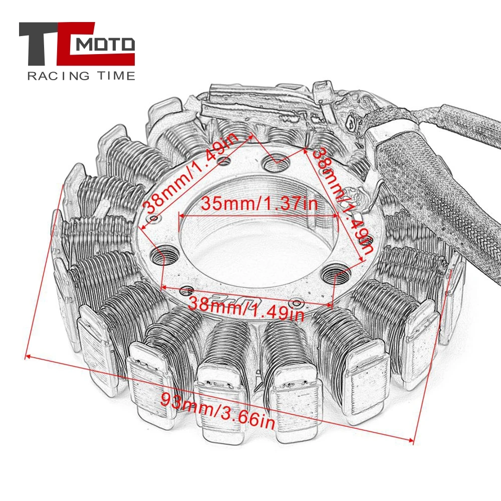 Bobina statore per Suzuki DRZ 400 DRZ400 DRZ400E DRZ400SM DRZ250 DR250R muslimatexmuslimatexmuslimah