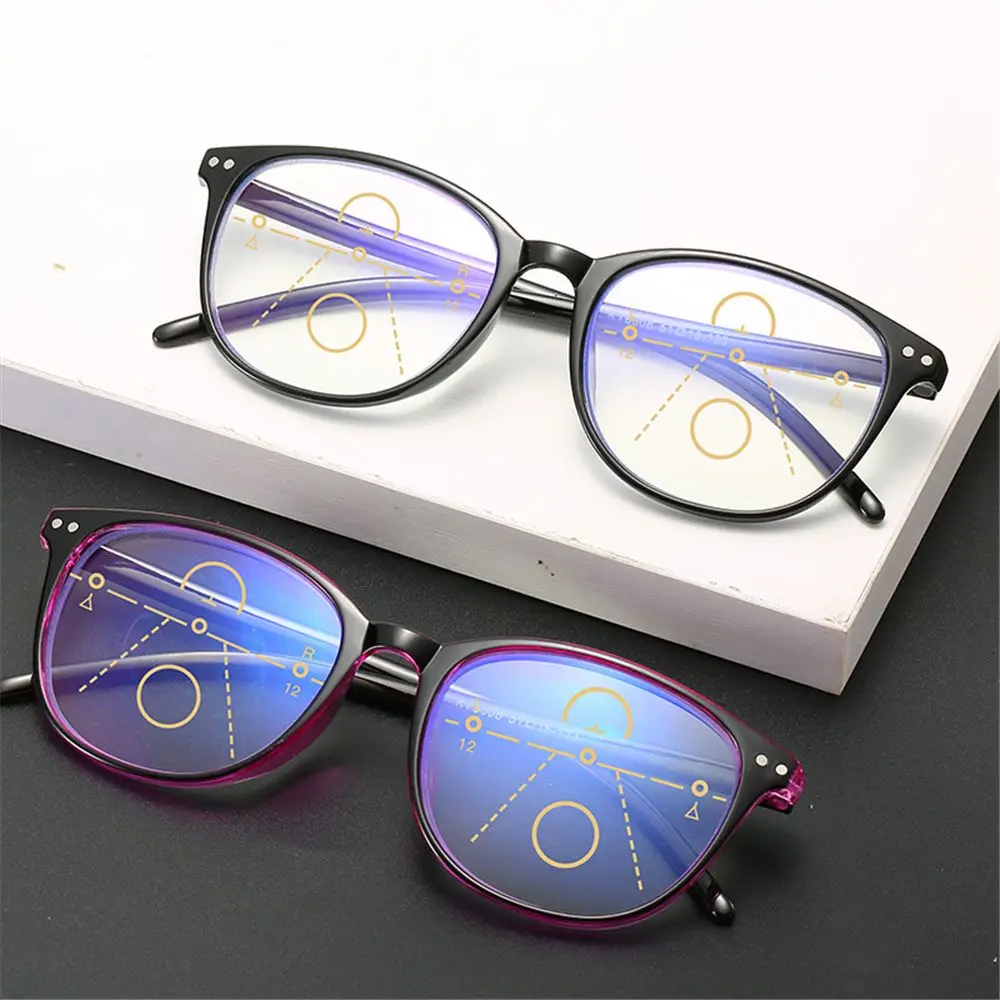 

See Near & Far Multifocal Readers Reading Glasses Progressive Multifocus Blue Light Blocking Glasses for Women & Men