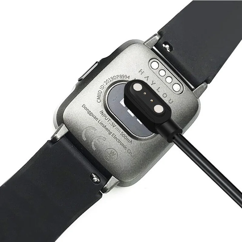 محول قاعدة شاحن ساعة ذكية Xiaomi Haylou LS01 LS02 ، كابل شحن USB مغناطيسي ، سلك أساسي ، ملحقات ساعة ذكية