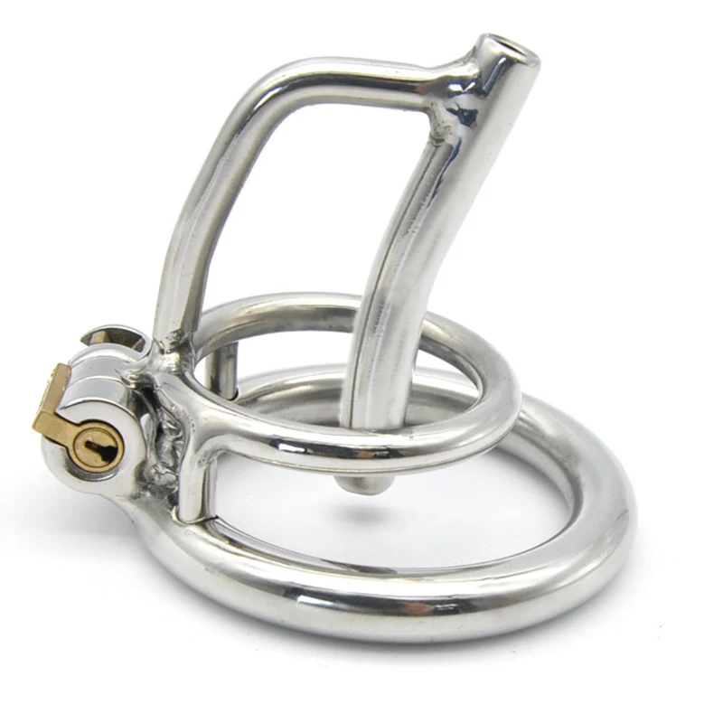 CHASTE BIRD New 304 Stainless Steel Male Chastity Device Cock Cage Belt with Stealth lock Ring Penis Ring Metal Tube A279