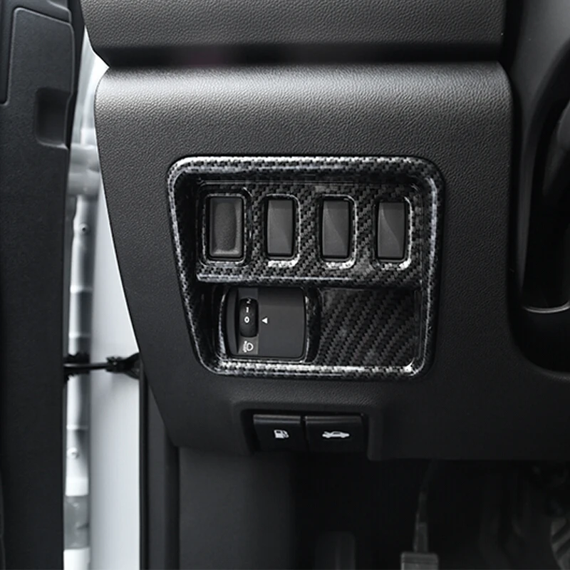 

ABS Chrome/Carbon Fiber Car Left Middle Control Box Decoration Cover Trim For Renault Koleos 2017 2018 Accessories Car Styling