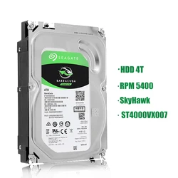 HDD BarraCuda 4TB 3.5 Inch Internal 256MB Cache Gaming HDD5400RPM SATA 3.0 6Gb/s Hard Drive Disk for Desktop PC