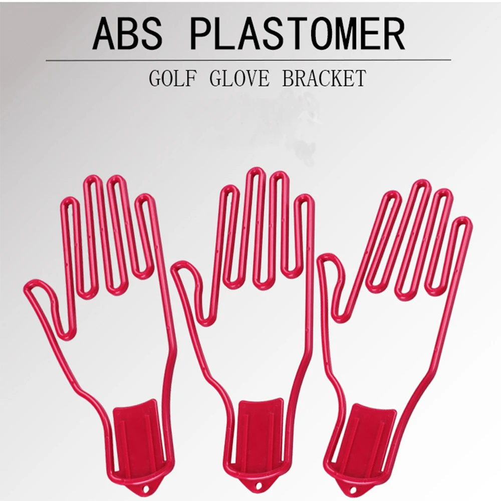 Golf Gloves Keeper With Diy Durable Plastic Stretcher Hanger Gloves Support Frame Rack Holder For Outdoor Sport Golfer