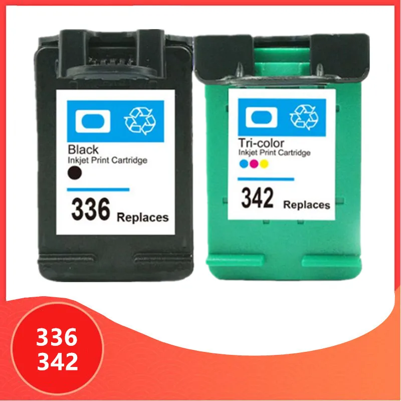 Ink Cartridge for hp 336 342 Replacement for hp336 for hp342 Deskjet 5440 PSC1510 Photosmart 1500 C3100 C3180 D5420 6310 printer