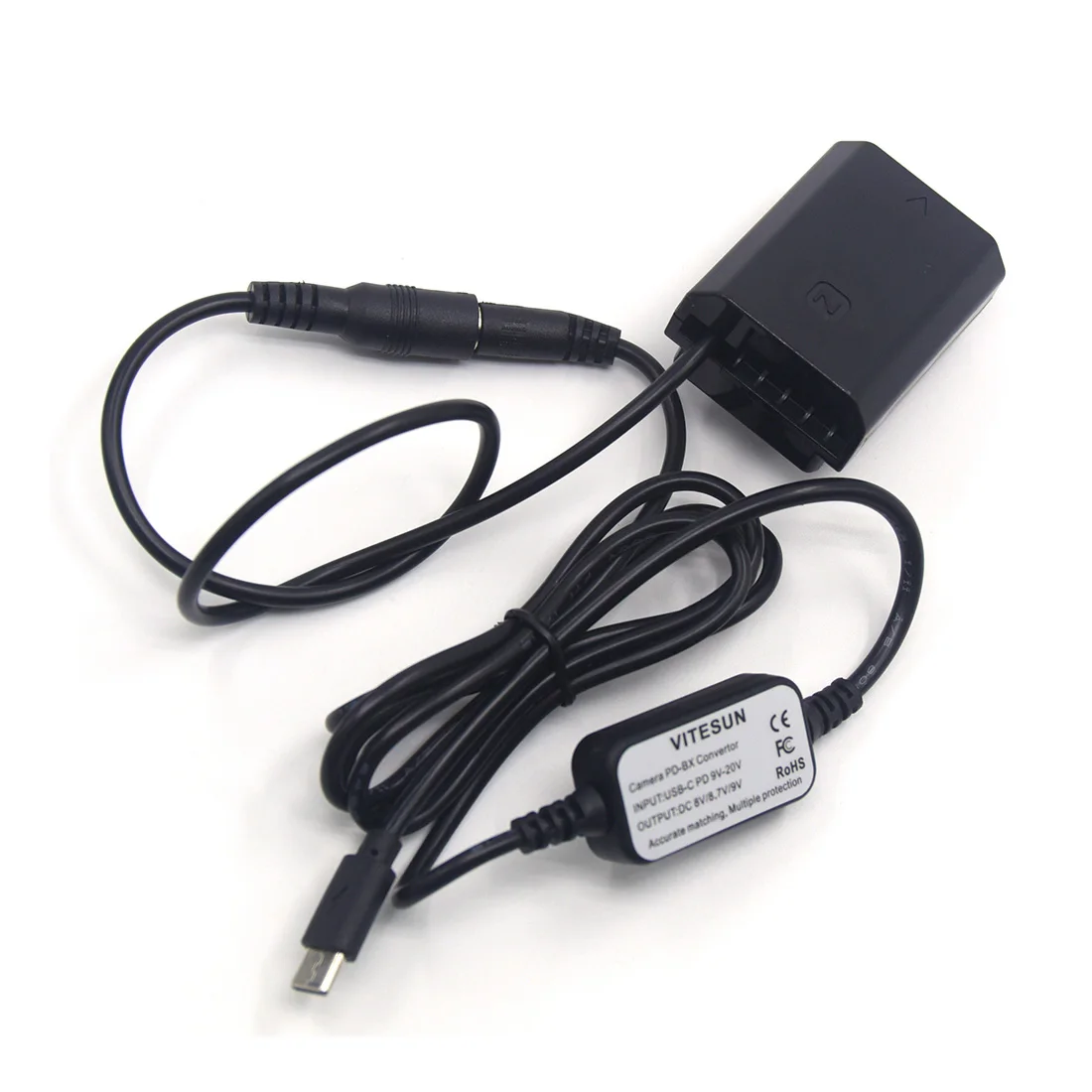 USB نوع C USB-PD محول إلى كابل الطاقة + NP-FZ100 الدمية بطارية لسوني ألفا A9R A9S A7C 7M3K A6600 A7R5 7RM3 FX30 A7R5 A7M4