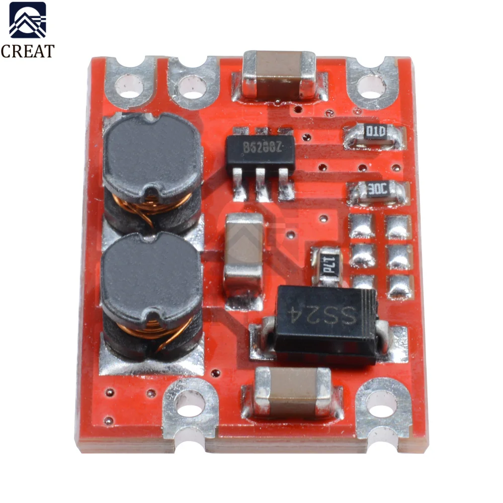 5PC S09 DC-DC Automatic Buck Boost Power Module Step Up and Down Board Input 3-15V Output 3.3V/5V/4.2V/9V/12V Electronic DIY PCB