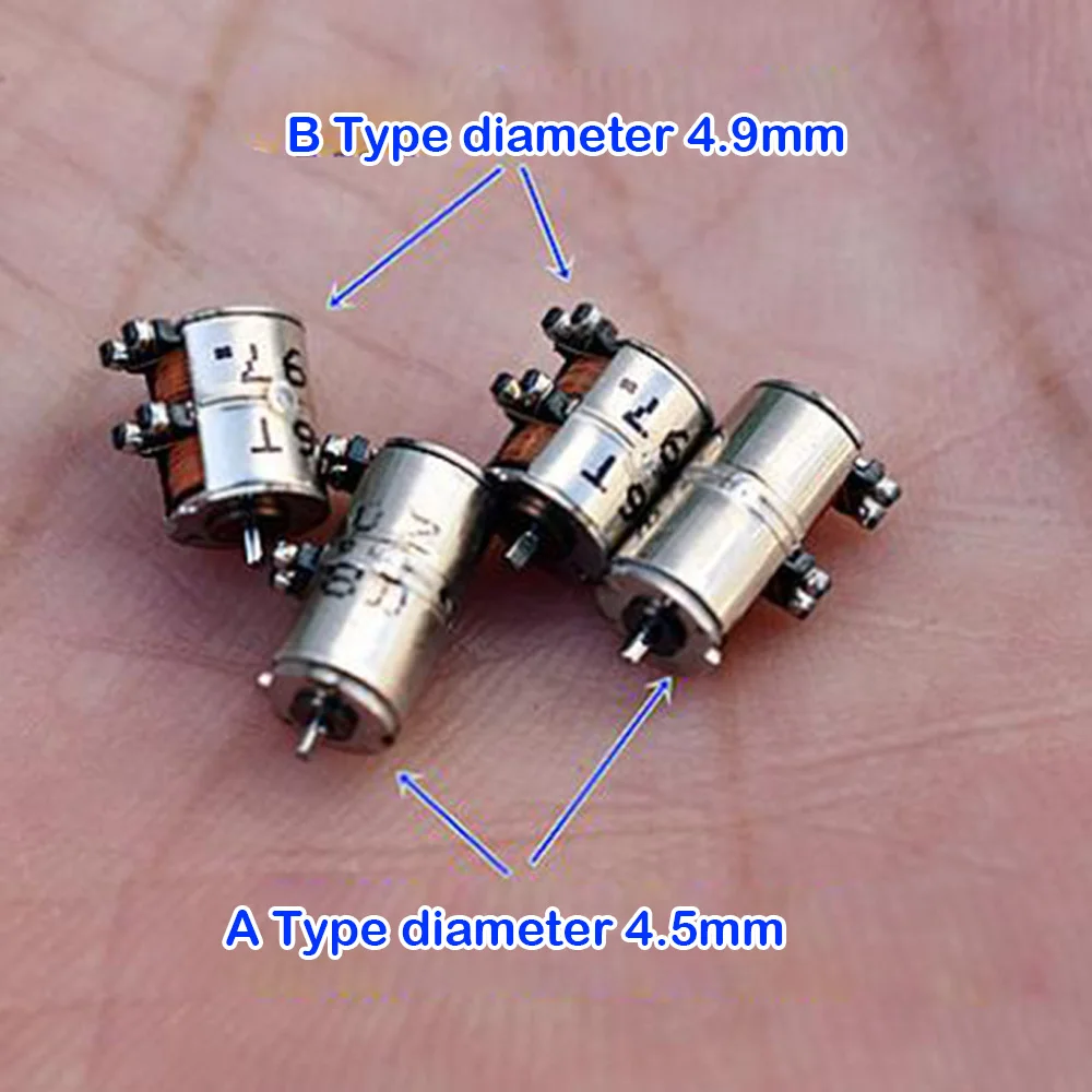 5PCS  Micro Stepper Motor DC 5V Ultra-mini Electric 2-phase 4-wire 4.5MM 4.9MM Precision Step Motor  4.5mm*8.6mm