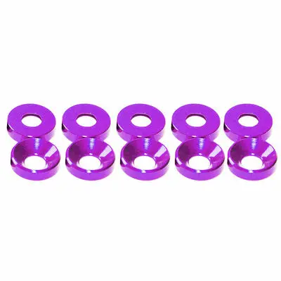 20 Stück M2 M3 M4 M5 M6 Aluminium bunt eloxiert Senkkopfschraube Unterlegscheiben Dichtung rot/grau/tiefblau/schwarz/lila
