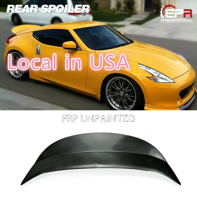 

for Nissan 370z Z34 AJT3 Style FRP Unpainted Rear Trunk Spoiler Boot Lid Wings Bodykits Diffusers Lips