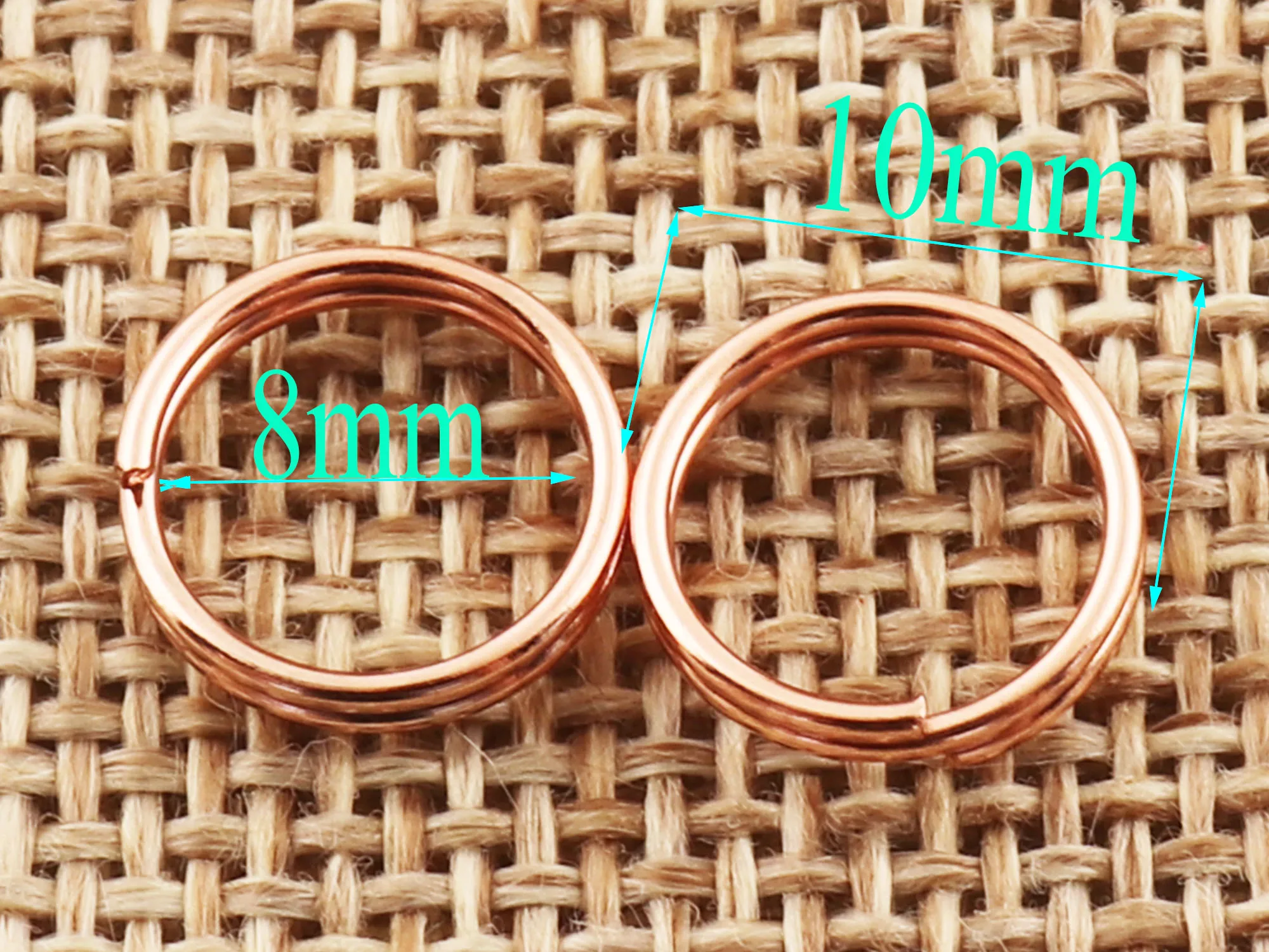 120pcs Rose Gold MINI Split Rings Key Ring,chain leather key ring,Key Rings key chain key ring,key chains key fob-10mm