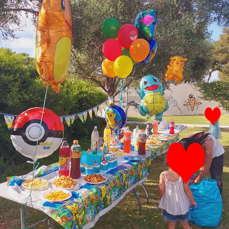 Pokemon forniture per feste di compleanno decorazioni stoviglie torta bandiera Stand torre invito regalo tavolo sfondo Banner giocattolo per ragazza