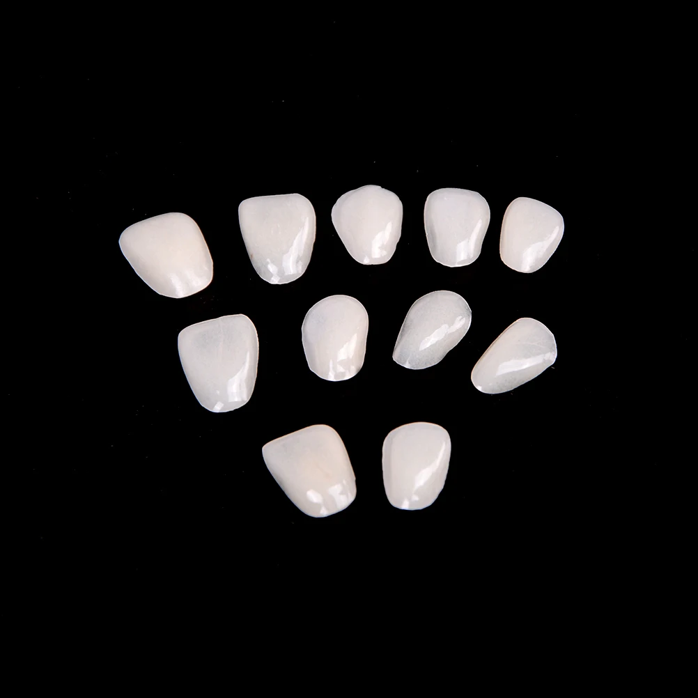 Dientes de resina ultrafinos para la salud, carillas blanqueadoras dentales de porcelana, 50 unidades = 1 bolsa