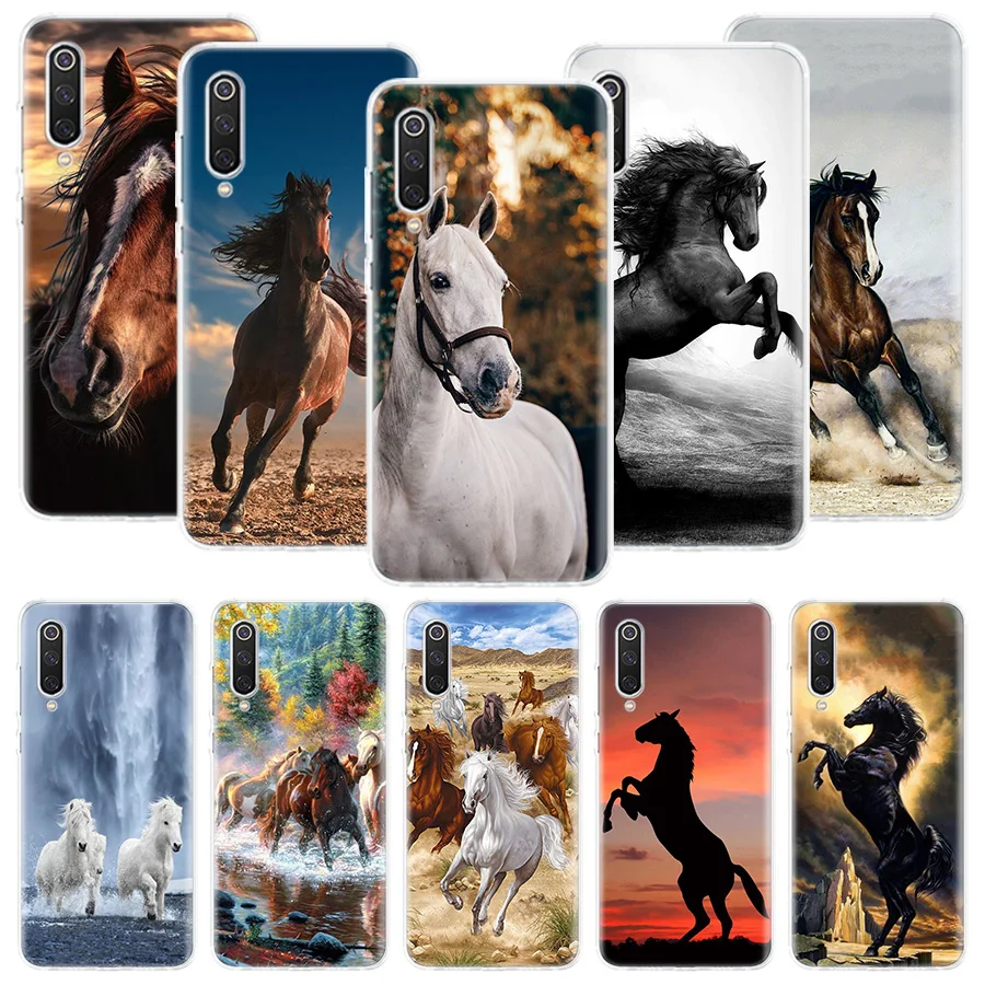 Horse Great Beauty Galloping Phone Case For Xiaomi Redmi Note 13 12S 12 11S 11E 11 Pro Plus 11T 10S 10 9S 9 + 8T 8 7 Art Pattern