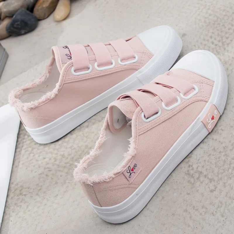 Sneakers Canvas shoes Women fashion Solid Flats Students shoes Girls Slip On sneakers Zapatillas mujer C288