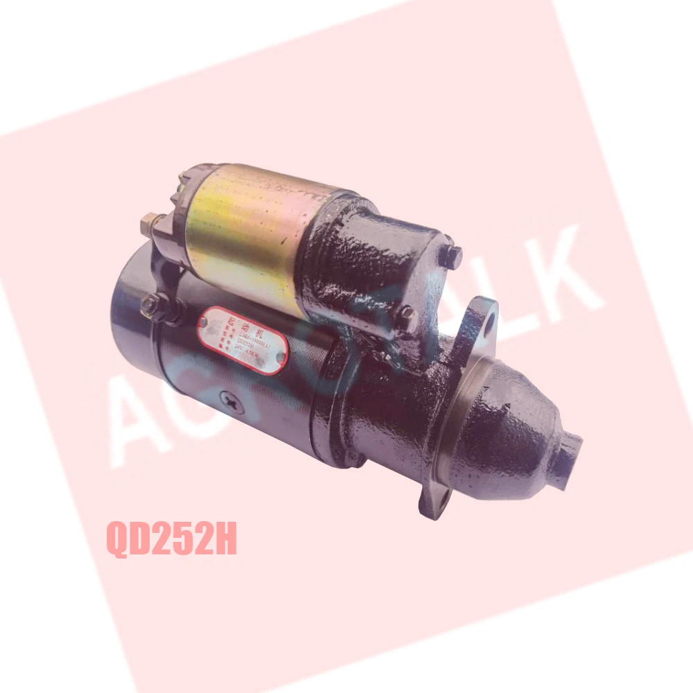 Starter motor 24V QD252 for loader like ZL12F with Changchai 4L68 / QD252H for loader ZL08F , send us your old nameplate