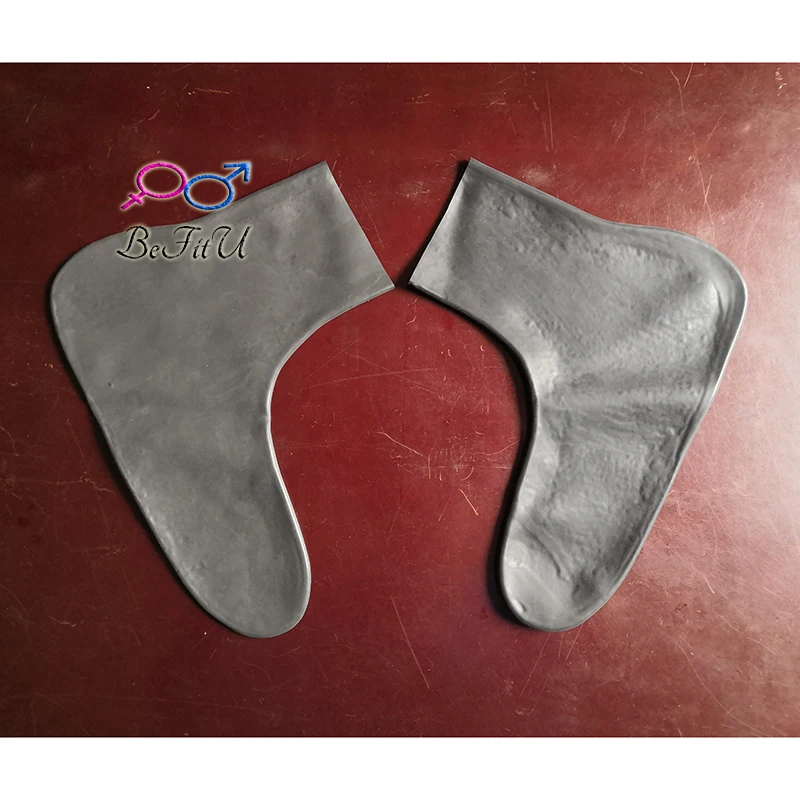 BEFITU Latex Socks Seamless Low Cut  Hosiery 2D Sexy Stockings Tight Fetish Plus Thickness Ankle Shoes sheath