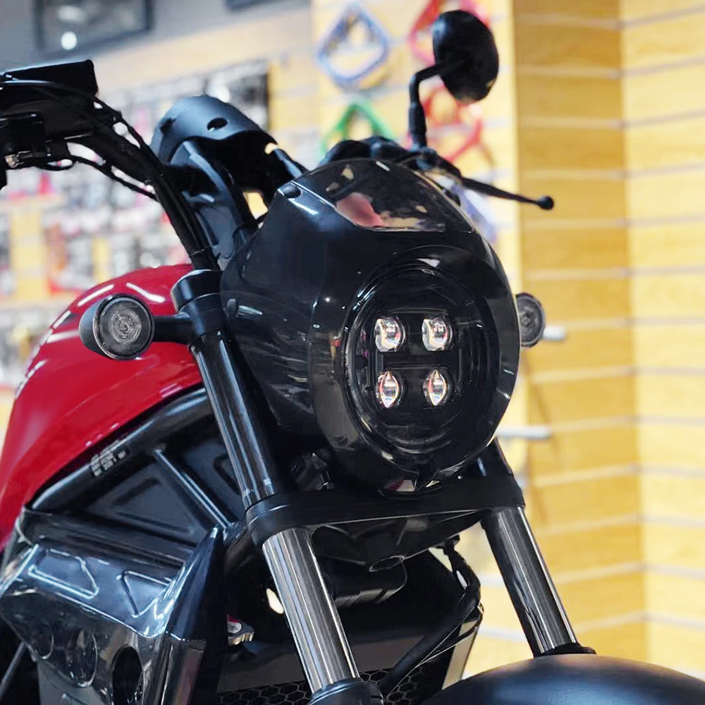 Headlight Fairing Windshield for Honda CMX500 Rebel CMX 500 300 Rebel500 2017-2023 Headlight Fairing Cowl Cover Mask Accessories