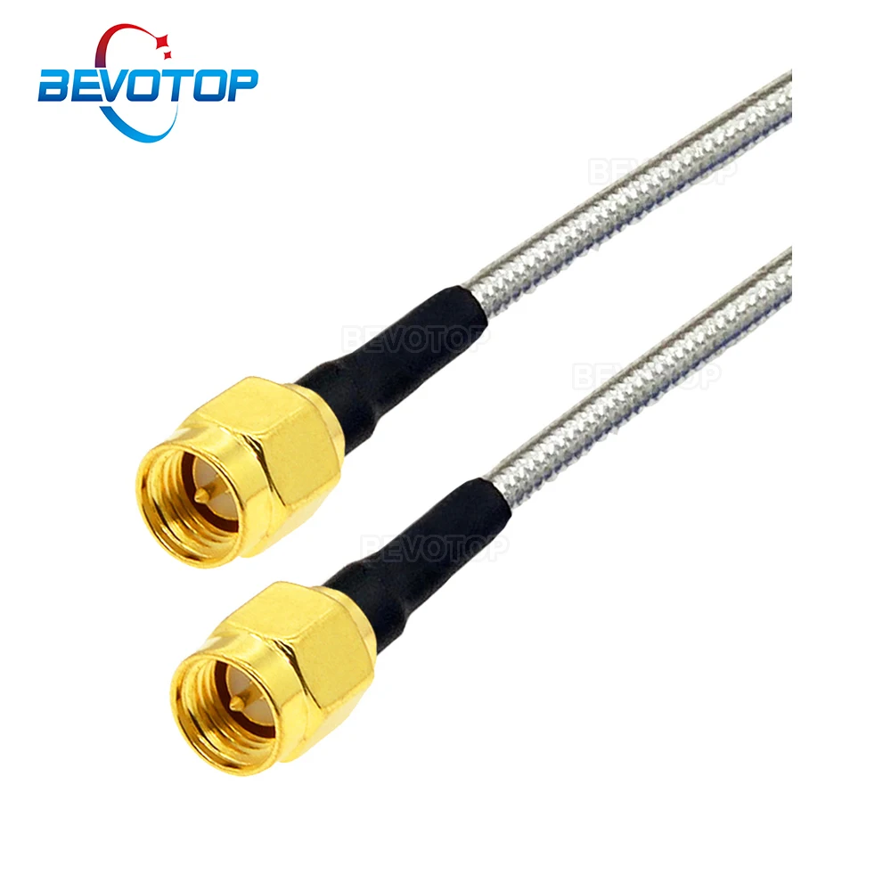 RG402 SMA Male to SMA Male Plug Semi-Flexible Silver RG402 Cable High Frequency Test Cable 50ohm 6GHz RF Coaxial Cable Pigtail