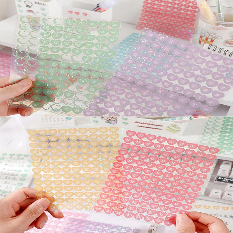 Love Symbol Series Pvc Stickers Laser Colorful Hand Account Decoration Small Pattern Keyboard Mobile Phone Shell Diy Stickers