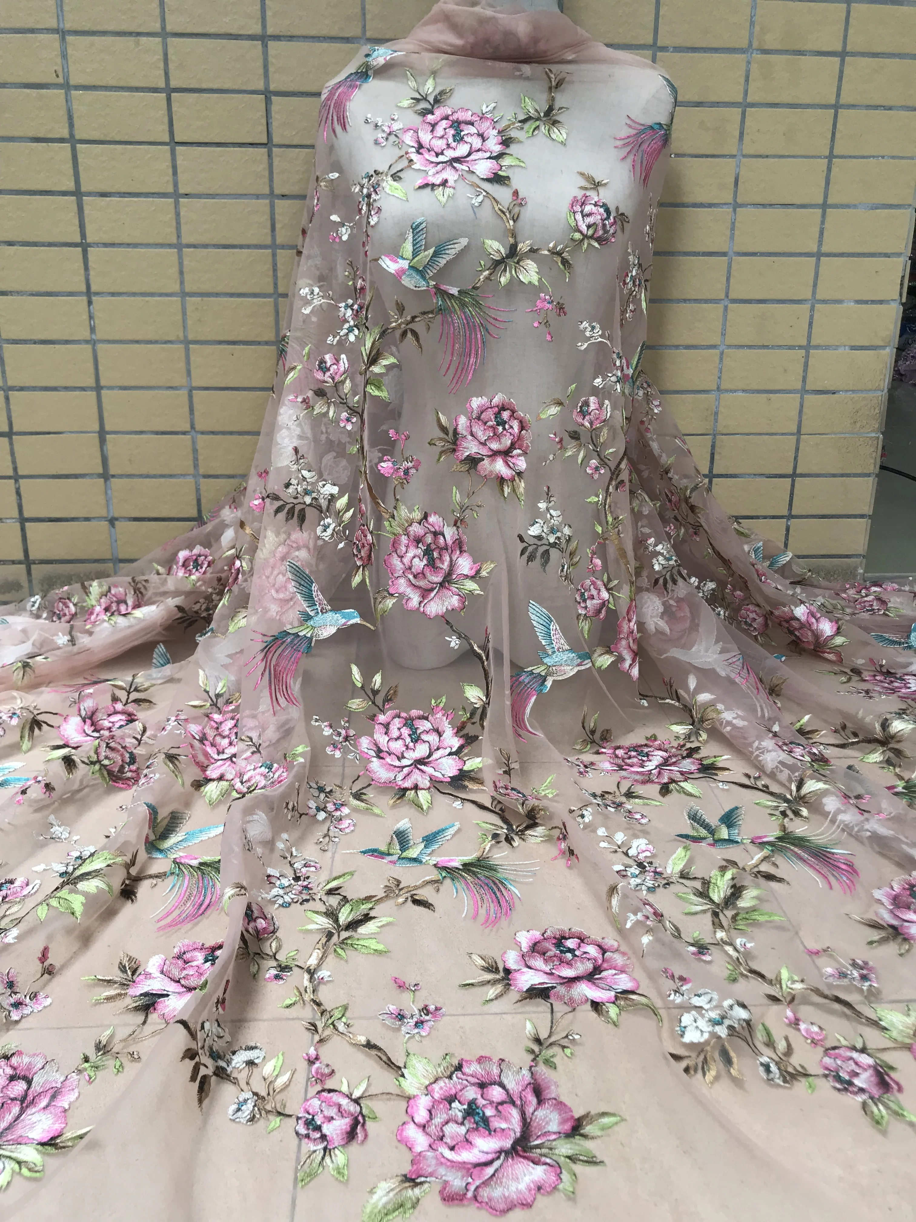

New Arrival high quality african lace fabric,chemical lace ZH-30688 lace fabric for wedding