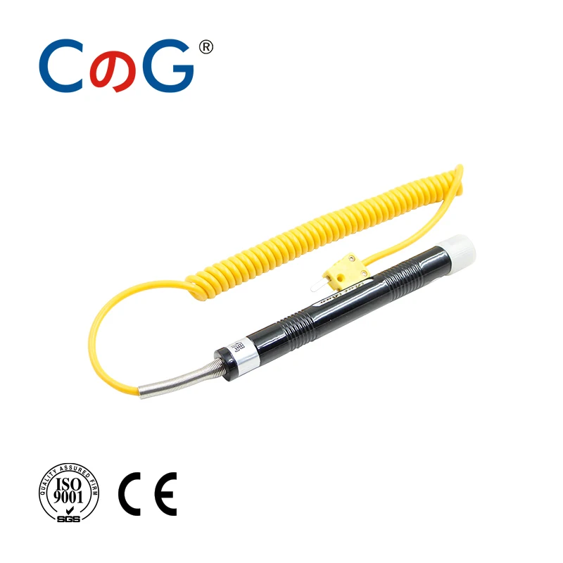 CG WRNM-01/02 K Type Temperature Sensor Probe Hand Holder Temperature Controller Surface Thermocouple For Hot Roller