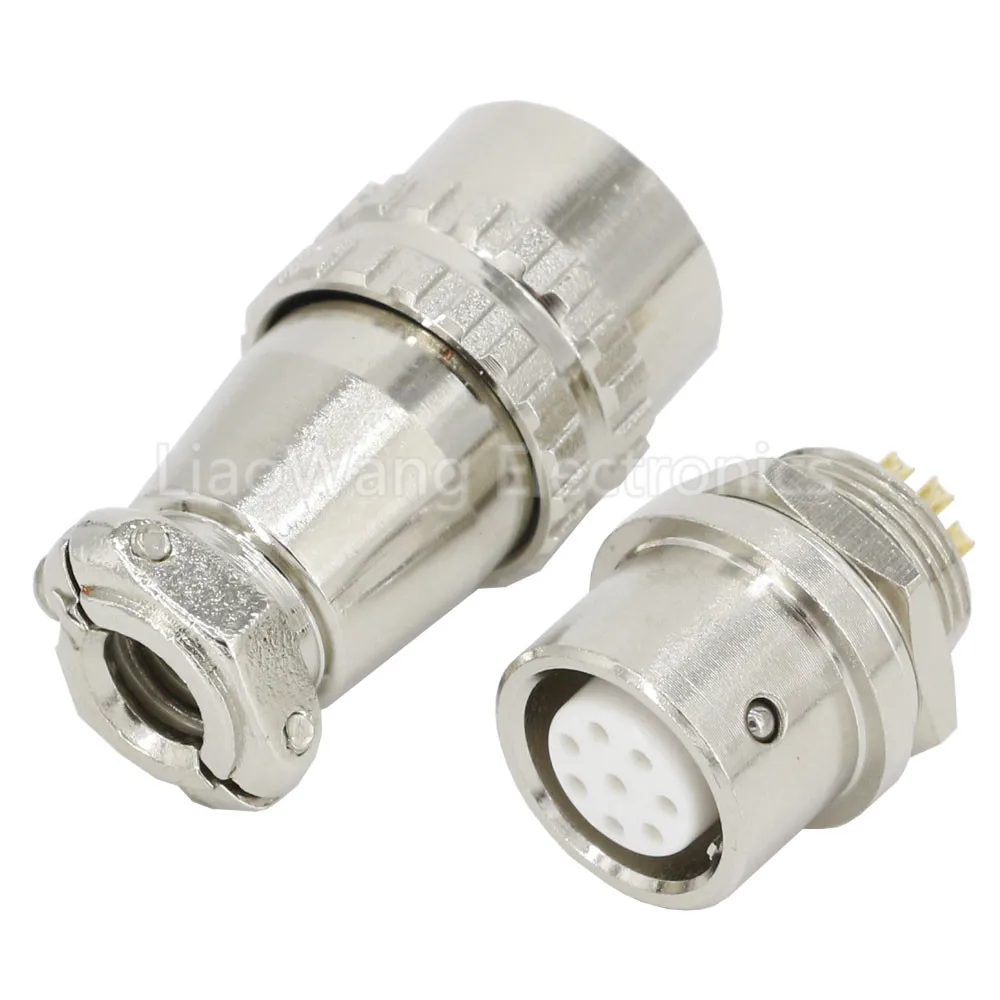 1 Satz 12mm Reverse XS12-(2/3/4/5/6/7/8) Schraub-Luftfahrtstecker, XS12J2Y, XS12K2P, Luftfahrtstecker-Kabelverbinder – Detail 4