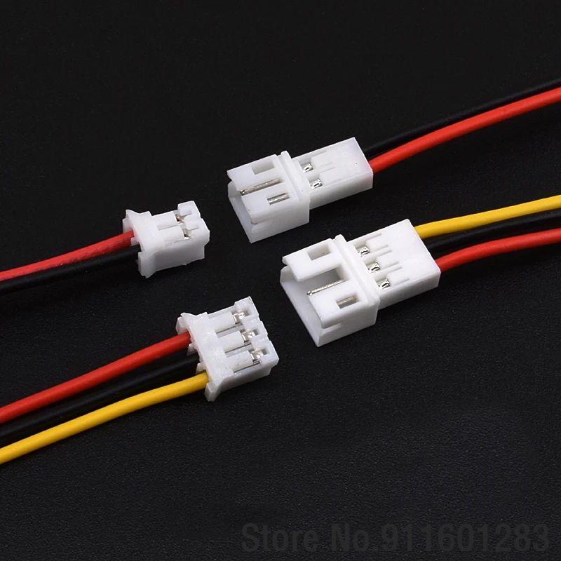 10PCS Micro JST PH2.0 2/3/4/5/6Pin 2.0mm Pitch Wire Cable Connector Plug Male/Female Plug Connector Cable 100MM Length 26AWG