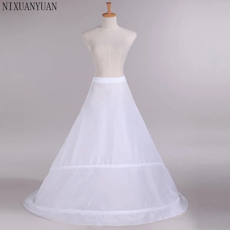 Abito da sposa a sirena da donna con scollo a barchetta e sottoveste crinolina 2 cerchi abito da ballo sottogonna elastico in vita con coulisse