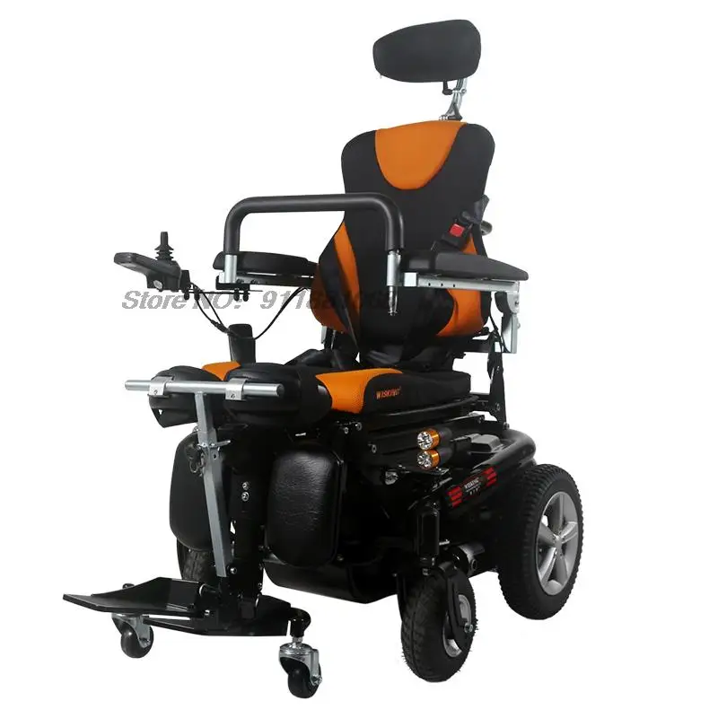 Free Shipping Electric standing wheelchair electric Stand Up And Down, Recline, Leg Lift multifunctional disabled