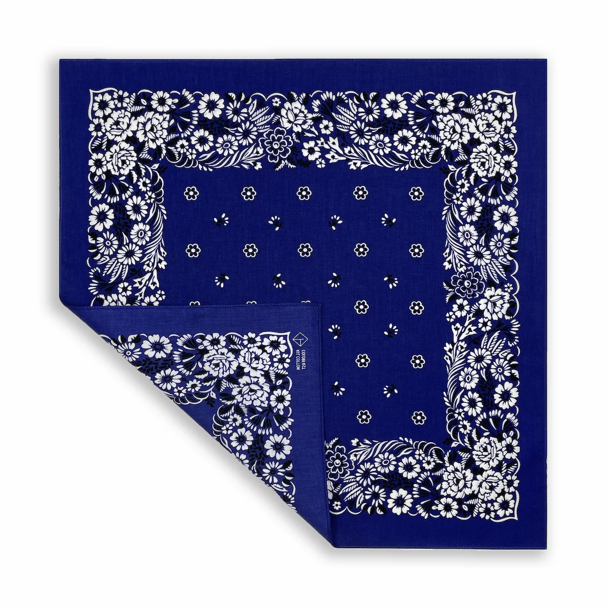 Handkerchiefs Head Bandannas for Men & Women Flowers Paisley Cowboy Square Head Scarf Black Blue Red cotton Bandanas pañuelo