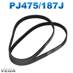 VEGA V-Belt PJ475 187J 3/4/5/6 Ribs For DIY RC Model Motor Engine Belt