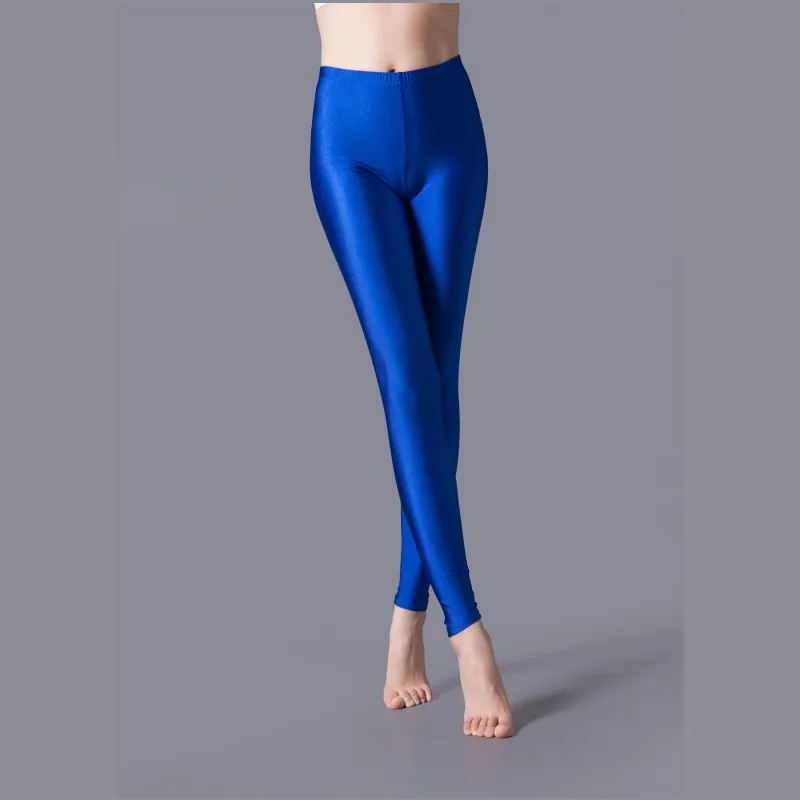 Shiny Leggings Women Thin Full Ankle Length LeggingsCasual Spandex Soft Multicolor Legging Stretch Pants Basic Leggings